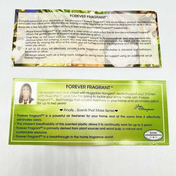 Joy Mangano Forever Fragrant Rose Glass/Scented Stick/Disk to Eliminate Odors - Picture 4 of 6